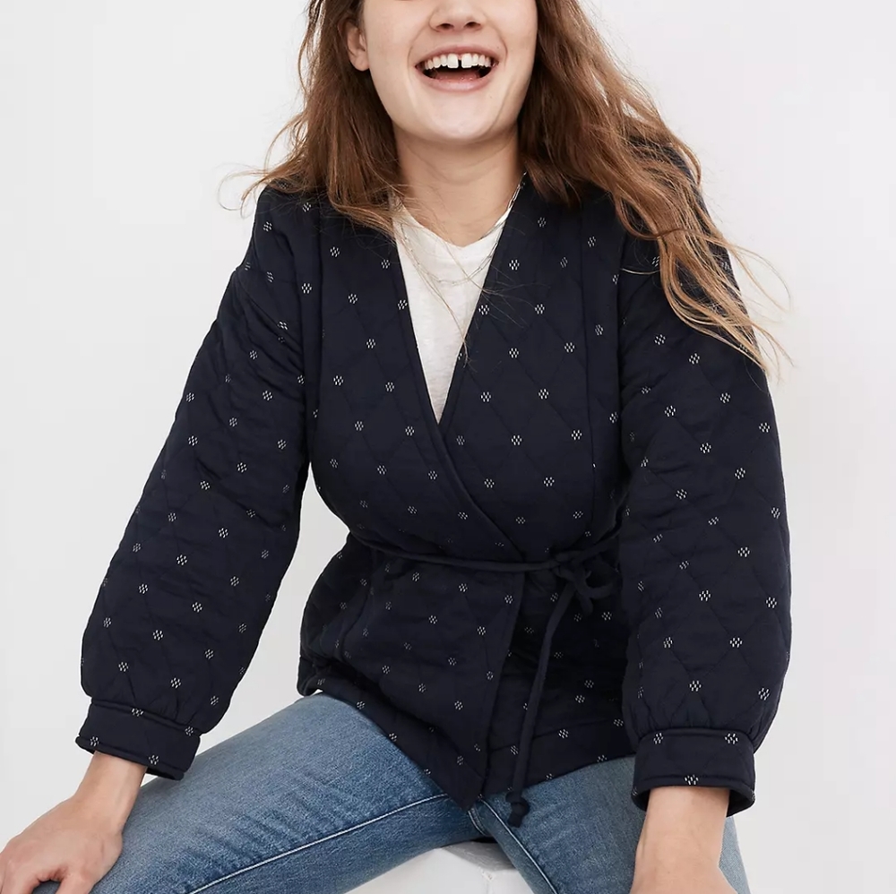 Madewell Quilted Wrap Jacket